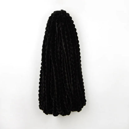 1m Faux Rabbit Fur Hairball Ribbon Clothing Apparel Christmas Decoration Trim Coat Accessory Fur for Needlework on the Hood