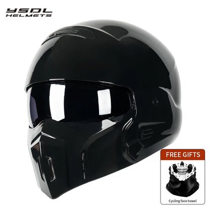 Scorpion Helmet Sunscreen Retro Motorcycle Full Helmet Men  Women Detachable Face Mask Combination Helmets Summer Safety Helmet