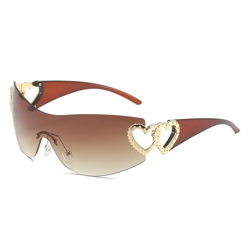 Fashion Y2k Designer Sunglasses Women 2025 Luxury Trending Sunglasses Woman Shade Pink Glasses Goggle 2000'S Lentes De Sol Mujer