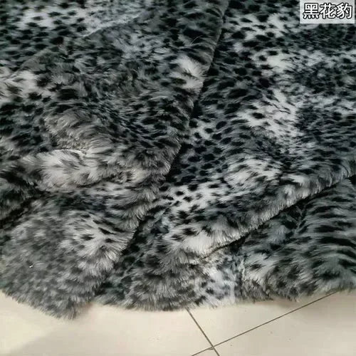 Thickened 1.5cm Fur Length Leopard Print Tiger Print Zebra Print Short Plush Fabric Performance Costume Faux Fur Clothing Fabric