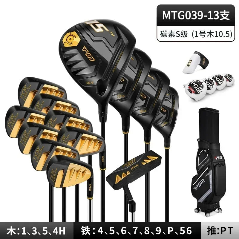 PGM Golf Club Full Set Men's Professional Set Titanium Alloy 1 Wood Mitsubishi Body