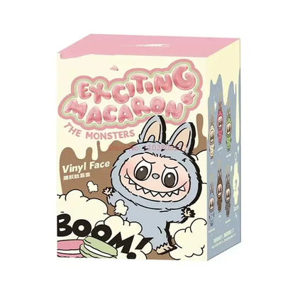 New Hot Cute Labubu 1:1 Replica the Monsters Blind Box Cardiac Macarone Kawai Guess Bag Figure Model Keychain Surprise Gift Toy