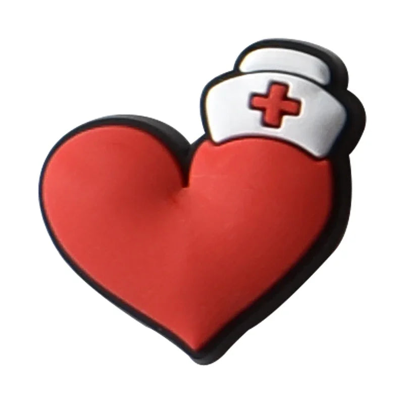 100Pcs Bulk Shoe Charms for Crocs Accessories Organ Medical Care Shoes Charm for Croc Decorations Pins Men Jeans Woman Clogs