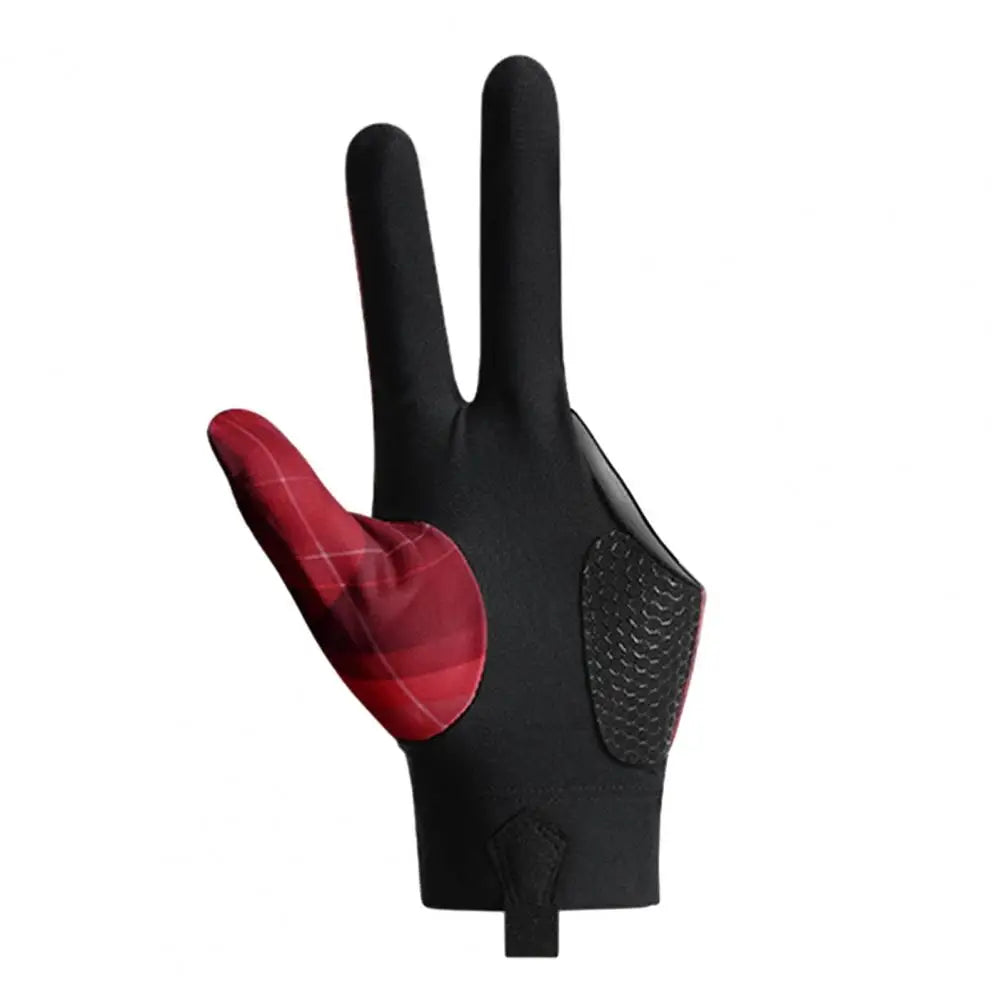 Billiards Gloves Enhanced Grip Left Right Hand Open Three Finger Professional Billiards Gloves Snooker Table Tennis Gloves
