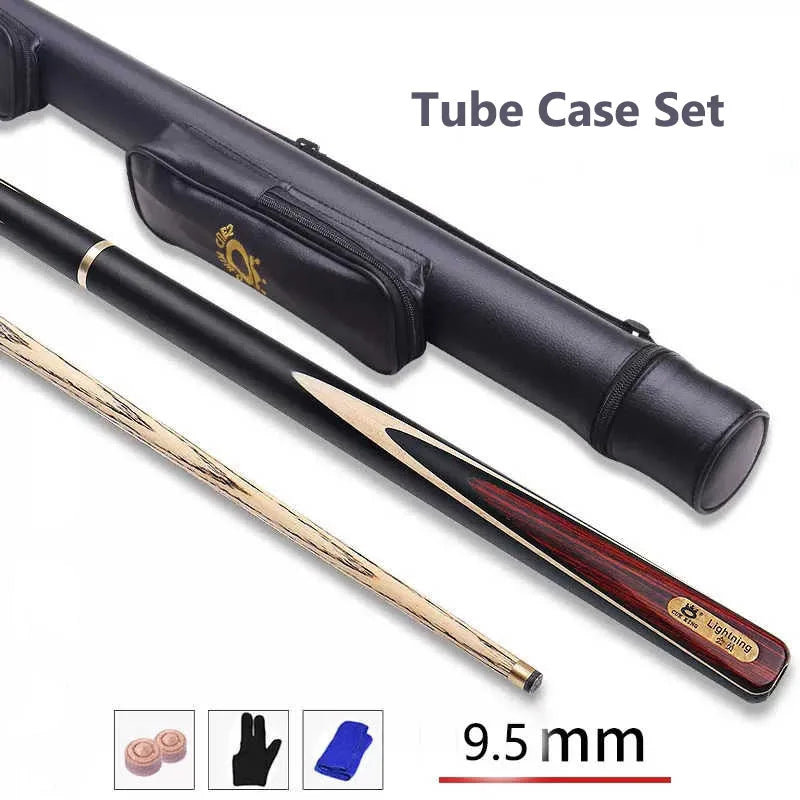 New Arrival OMIN Snooker Cue Stick Cobras 9.5mm/10mm/11.5mm Tip Size Ash Shaft Ebony Wood Handle With Snooker Cue Case Set