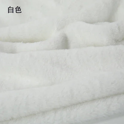 40x50cm Faux Rabbit Fur Fabric 8mm Encrypted Soft Fur Short Plush 100% Polyester Handmade DIY Clothing Home Textiles Scarf Doll