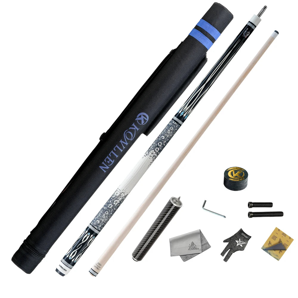 KONLLEN Pool Cue Stick Pro Taper Canadian Maple Billiard Pool Sticks for Adults With Low Deflection Shaft (10.5mm/11.5mm/12.5mm