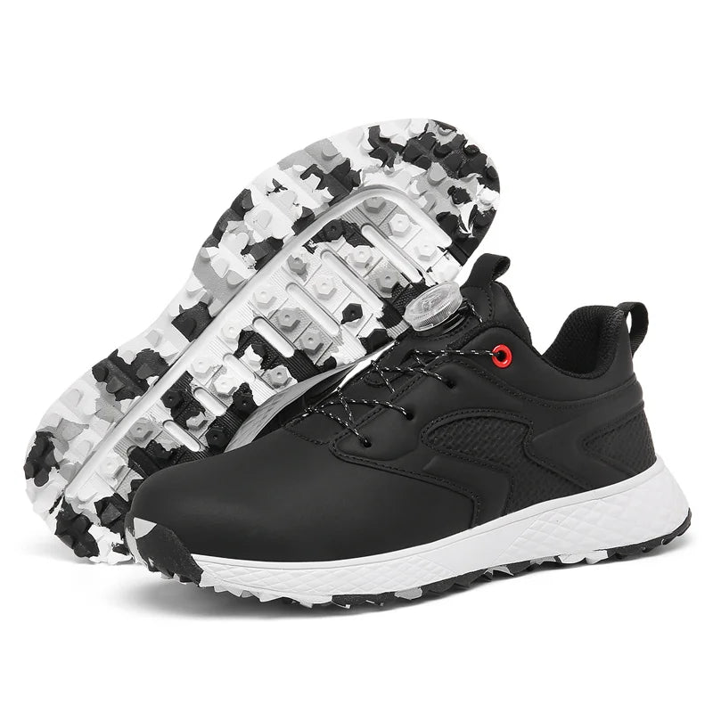 LiXingMing Golf Shoes Women Pink Professional Water Proof Spikeless Golf Sport Shoes Outdoor Training Golf Walking Sneakers