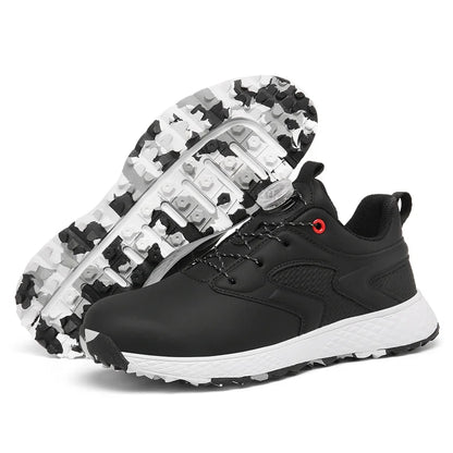 LiXingMing Golf Shoes Women Pink Professional Water Proof Spikeless Golf Sport Shoes Outdoor Training Golf Walking Sneakers