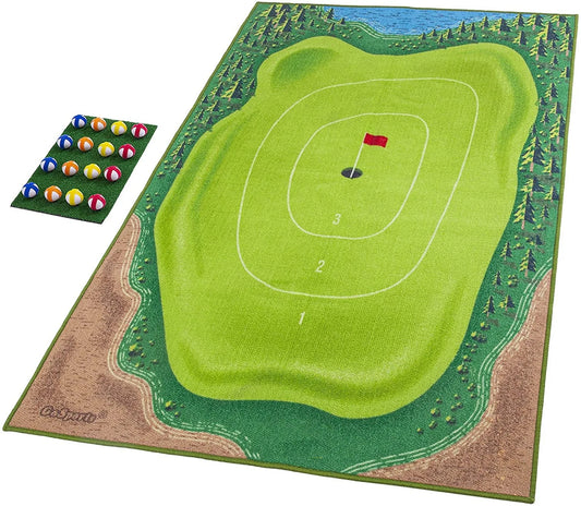 Golf Hitting Pad the Casual Golf Game Set  Golf Training Aids Home Office Sports