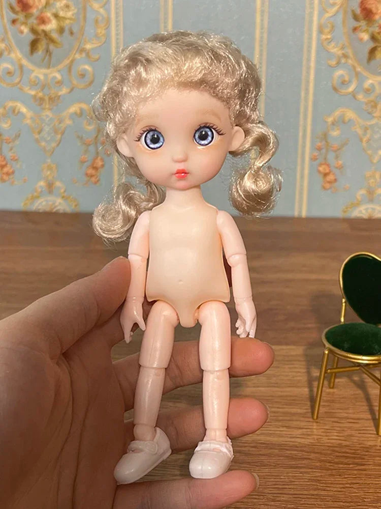 Lovely 17cm Doll 1/8 Bjd Dolls Mini Playhouse Doll Toy Kids Girls Dolls Toy Gift