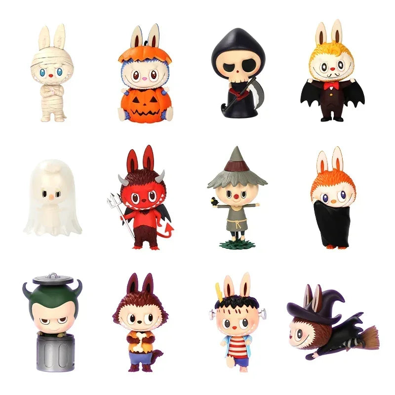 Pop Mart Labubu Halloween Monster Carnival Series Blind Box Guess Bag Original Toys Doll Cute Anime Figure Ornaments Gift