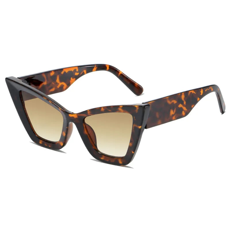 SHAUNA Oversized Cat Eye Women Sunglasses UV400