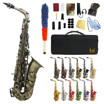 SLADE Eb Alto Saxophone High Quality Brass Body Saxophone Set Professional Woodwind Instruments With Case Reed Sax Accessory