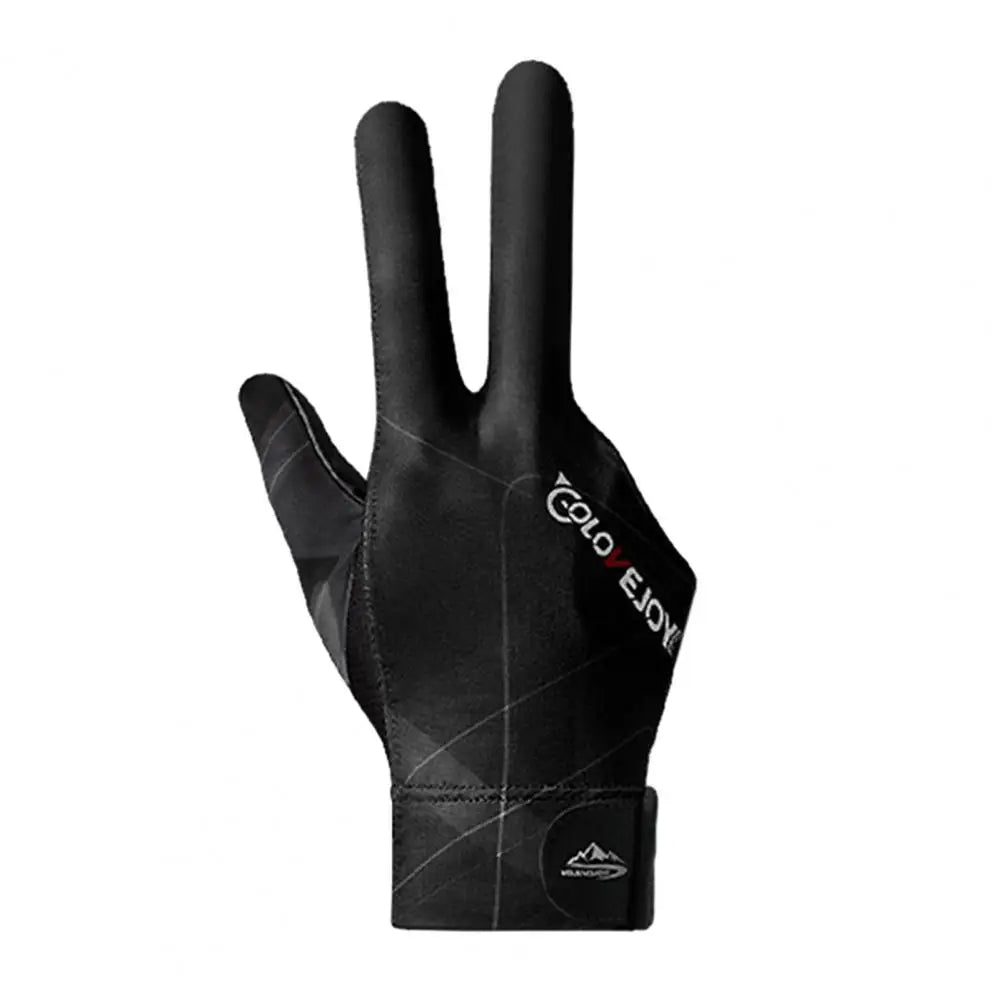 Billiards Gloves Enhanced Grip Left Right Hand Open Three Finger Professional Billiards Gloves Snooker Table Tennis Gloves