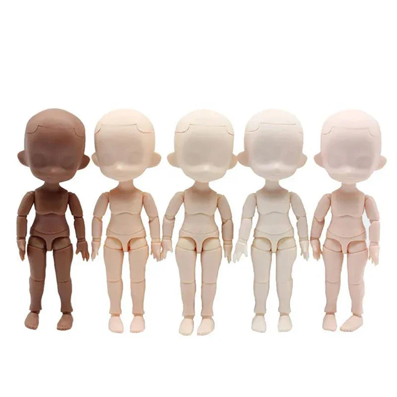 OB11 Body or GSC Head Pink/ Normal/ White/ Coffe Skin Body 1/12 Bjd Doll Accessories Dress Up Toys Gift
