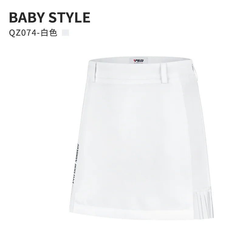 PGM Women's Sports Short Skirt Pleated Golf Tennis Skirt Ladies Outdoor High Waisted Tennis Skorts Quick-Dry Pencil