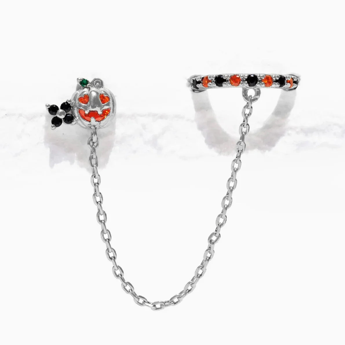 New Halloween Gothic Cute Oil Drip Pumpkin Ghost Skull Stud Earrings for Women Fashion Jewelry Gift Wholesale
