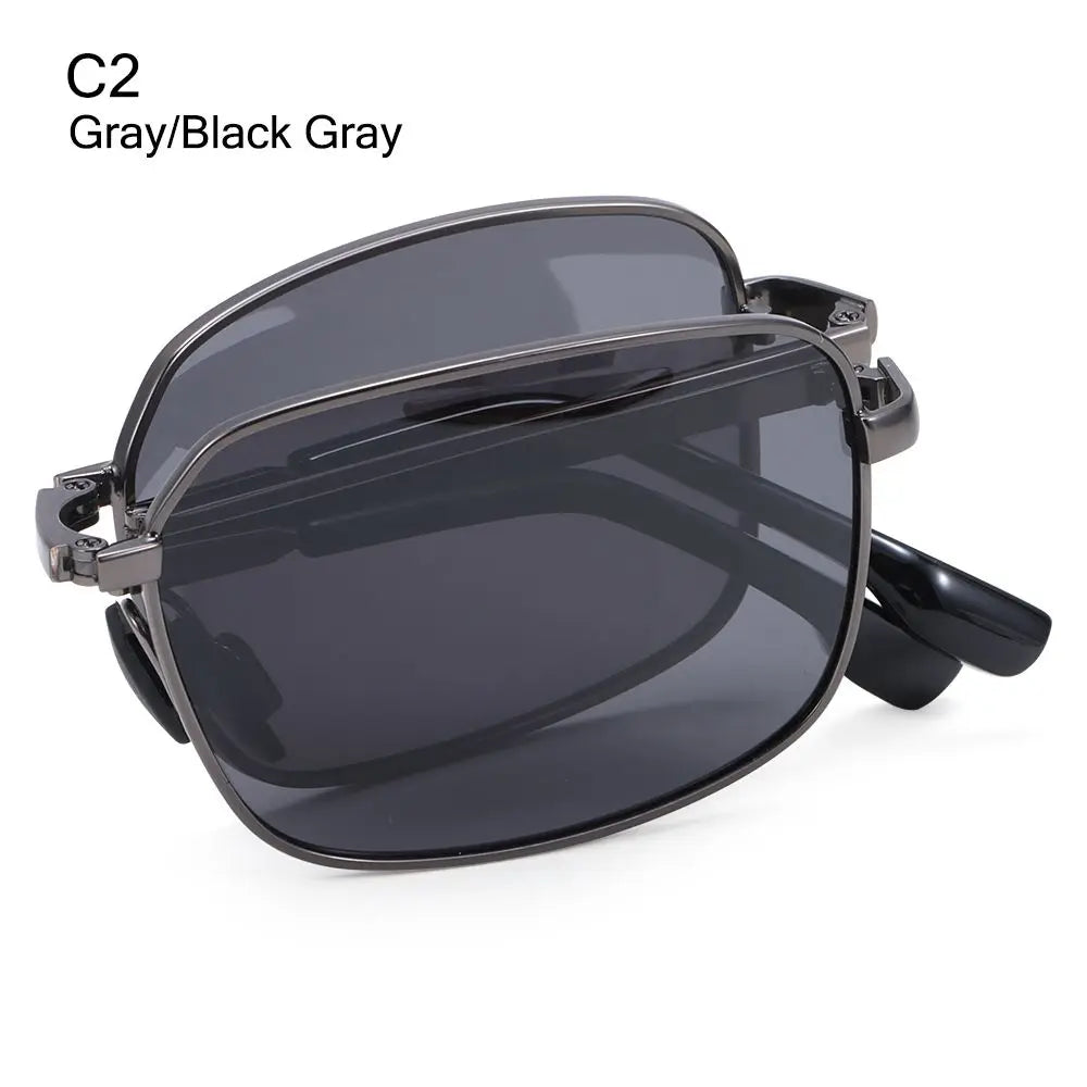 Metal Frame Portable Eyewear Folding Polarized Photochromic Sunglasses Sunglasses for Men Driving Glasses