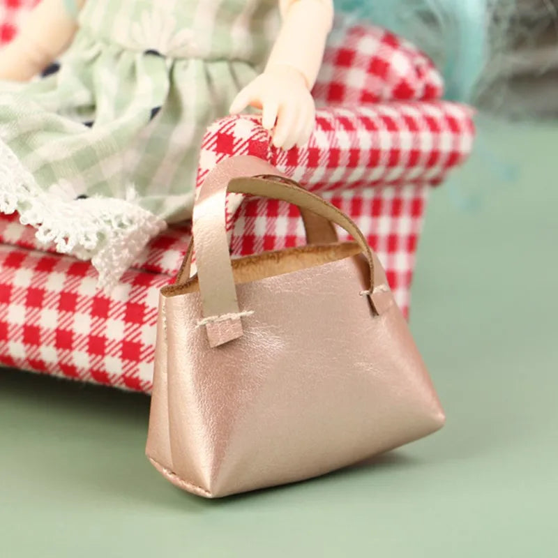 1PCS New Fashion Mini Handbag Shoulder Bag for Doll Decor Accessories Kids Toys