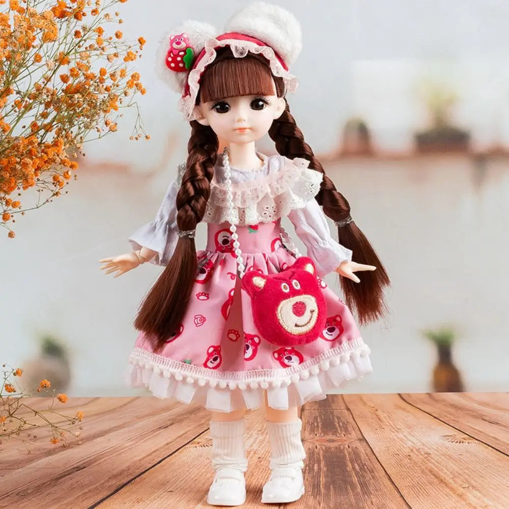 BJD Dolls BJD Dolls and Clothes Hinged Doll Brown Eye Removable Joints 3D Eyes Doll 13 Movable Joints Anime