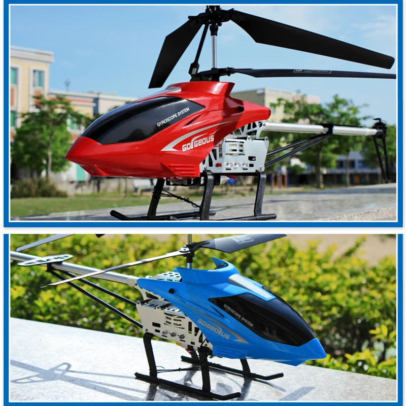 Rc Helicopter With Remote Control Extra Durable Big Plane Toy for Kids Drone Model Outdoor 3.5CH 80cm Aircraft Large Helicoptero