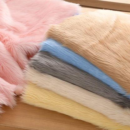 4cm Long Fur Plush Fabric Sewing Fur Clothes Upholstery Toys Coats Doll Soft  Faux Fur Designer Fabric Patchwork