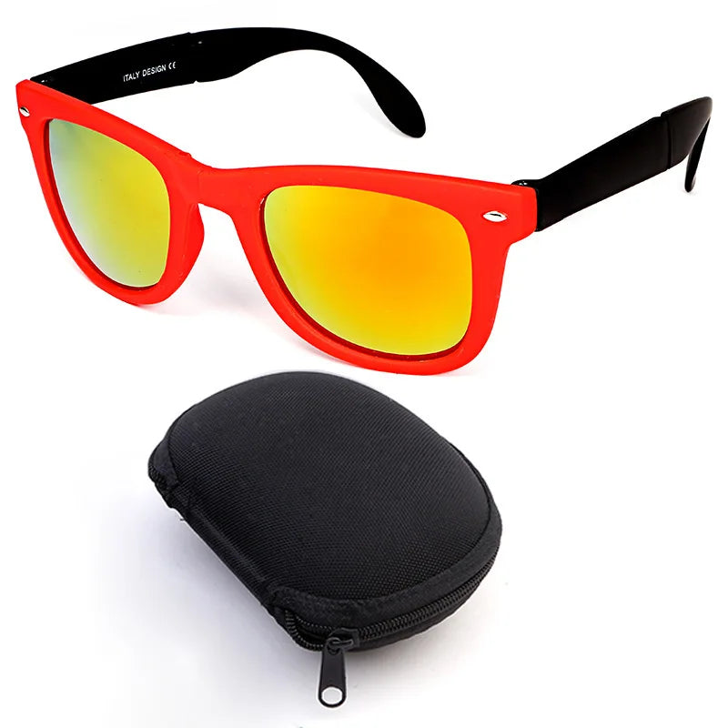 New Foldable Square Sunglasses Fashion Men's Driving Sun Glasses Women's Outdoor Sports and Cycling Goggles UV400 Eyewear