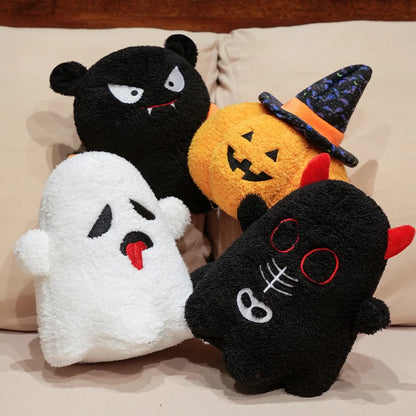 20cm  Halloween Pillow Ghost Pumpkin Bat Plush Stuffed Party Prop Festival Doll Home Decro Birthday Gifts