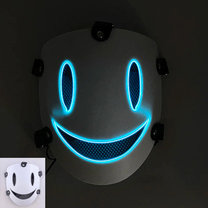 High-Rise Luminous Light Up Mask LED Glowing Mask Cosplay Party Anime Props Neon Face Mask for Adult Kids Halloween Supplies