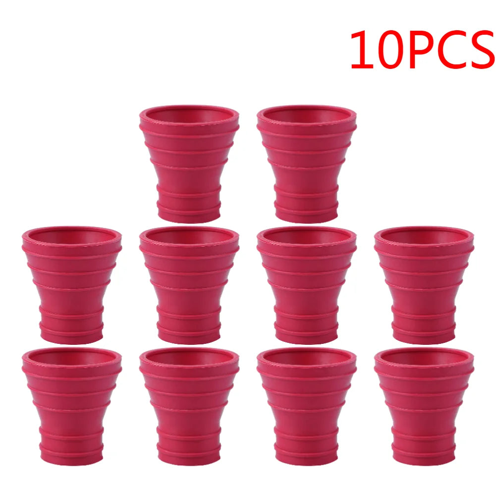 1-10pcs Golf Ball Rubber Pickup Pick-Up Retriever Grabber Suction Cup for Putter Grip Golf Ball Golf Training Aids