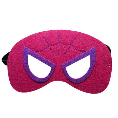 Superhero Kids Cosplay Masks Hulk Spiderman Captain America Mask for Boys Girls Birthday Party Halloween Accessory Props