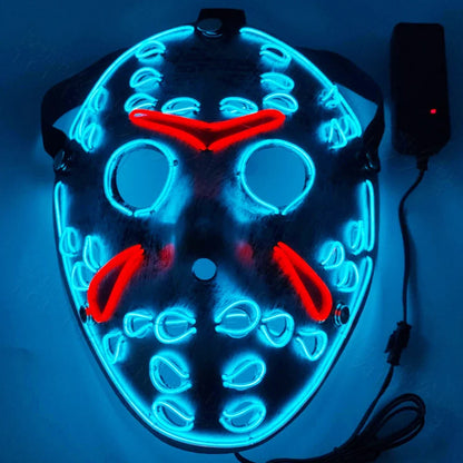 Halloween Mask LED Glowing Horror Mask for Holiday Character Dress Up Halloween Costume Costume Costume Essentials Supplies
