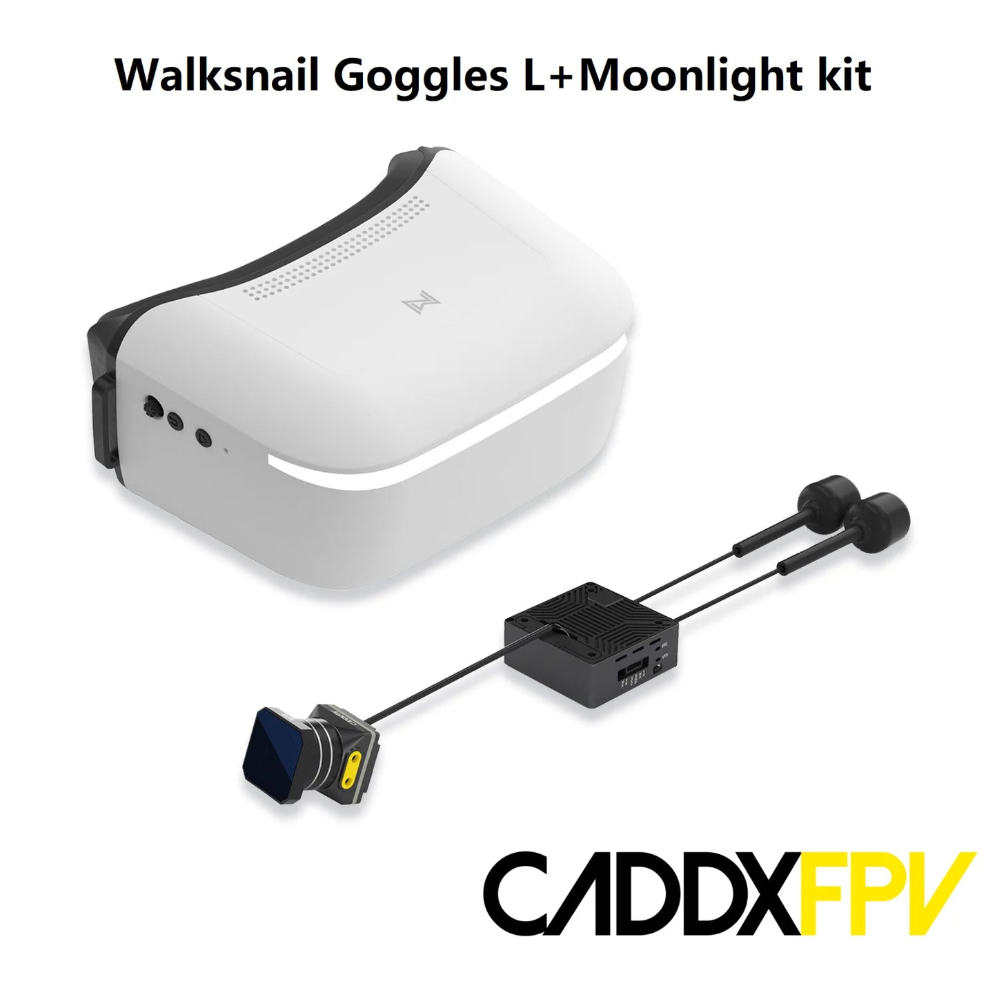 Caddx Walksnail Avatar HD FPV Goggles L 1920x1080 4.5 Inch 4km Distance Head Tracking for RC Cars FPV Drones Fixed-Wing Gimbal