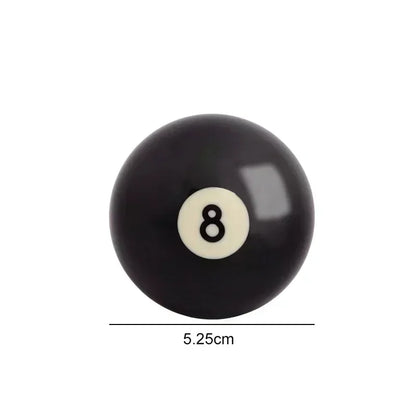 New Billiard Cue Ball 52.5/57.2 Mm Standard /Crystal Black 8 Ball Snooker Training Replacement Practice Billiard Made of Resin