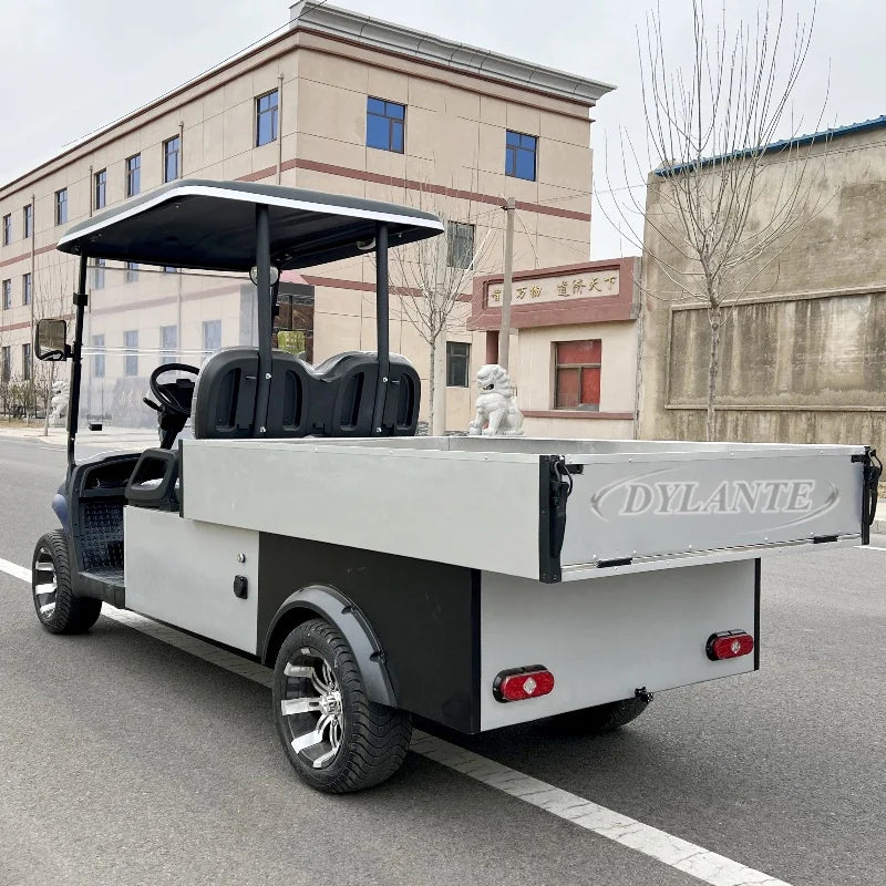 High Quality Street Legal Two Seater 48V 72v Electric Golf Cart Golf Hunting Cart With Cargo Box Golf Utility Cart and Farm Cart