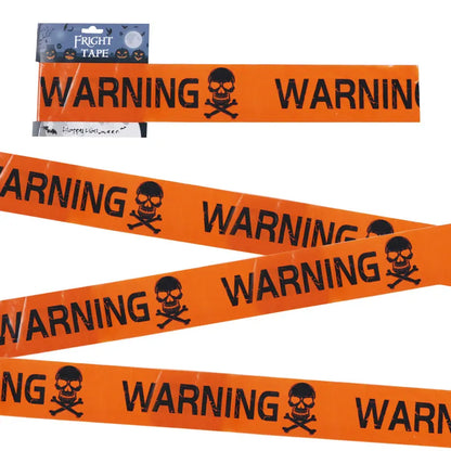 Halloween Warning Tape Signs Halloween Props Window Prop Party Danger Warning Line 580x8.5cm Halloween Decoration Witch Balloons