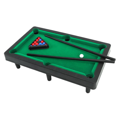 Mini Pool Table Interactive Simulation Miniature Billiard Pool Game Set for Desktop Decoration