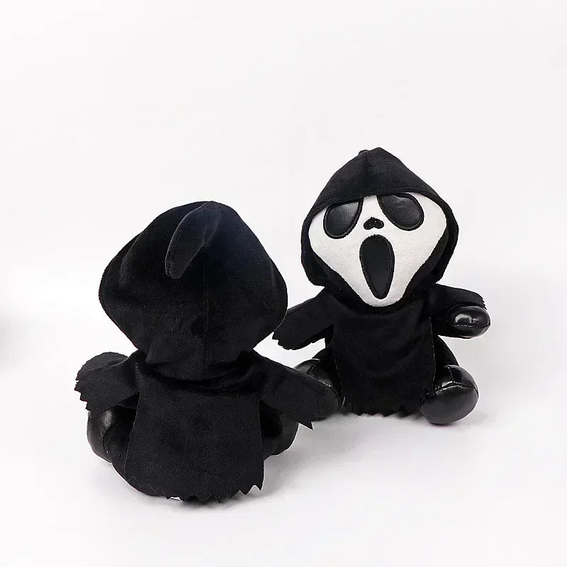 HOT--18cm Ghostface Plush Toy Death Figure Horror Doll Soft Stuffed Grimace  Halloween Toy Doll Halloween Decoration Doll Gifts