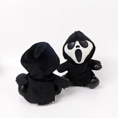HOT--18cm Ghostface Plush Toy Death Figure Horror Doll Soft Stuffed Grimace  Halloween Toy Doll Halloween Decoration Doll Gifts