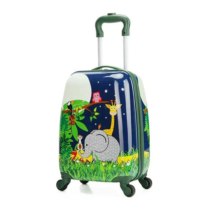 Children Trolley Rolling Luggage 18 Inch Universal Wheel Cartoon Dinosaur Suitcase 13 Inch Travel Bag Backpack Drag Box for Kids