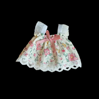 For Labubu 4.0 the Monsters Pin for Love Series Doll Clothes Mini Floral Skirt Dress for Mini Labubu Doll Clothes Accessories