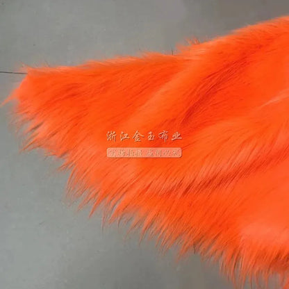 White Long Fur Long Hair Plush Fabric Fur  by the Meter for Clothes Upholstery Toys Coats Doll Sewing Soft Green Faux Fur Cloth