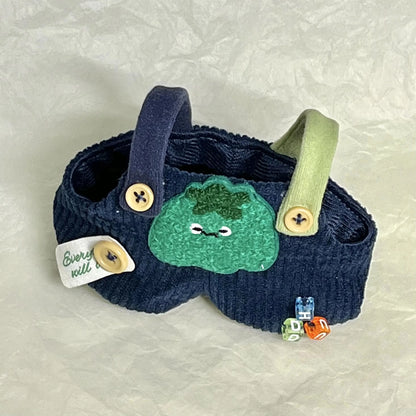 17cm Cute Mini Plush Doll'S Clothes Outfit Accessories Labubu Idol Dolls Donut Overalls Clothing DIY Kid Gift Strap Labubu Pants