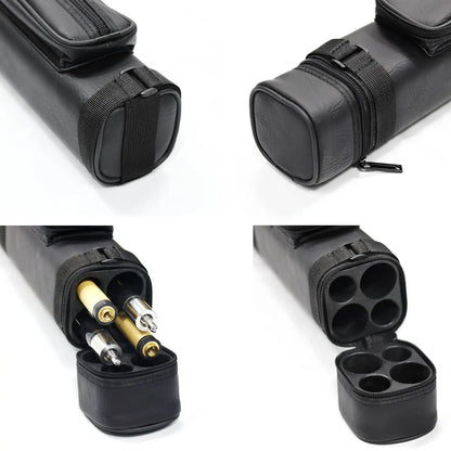 New 2/4Holes Pool Cue Case Snooker Club With Divider Billiard Pool Cue Stick Carrying Bag Billiard Case Accessories