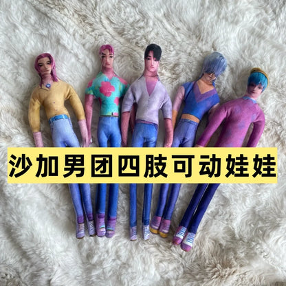 New in Stock Kpop Demon Hunters Saja Boys Rumi Mira Zoey Plush Doll Cute Cotton Anime Peripherals Toy Halloween Christmas Gift