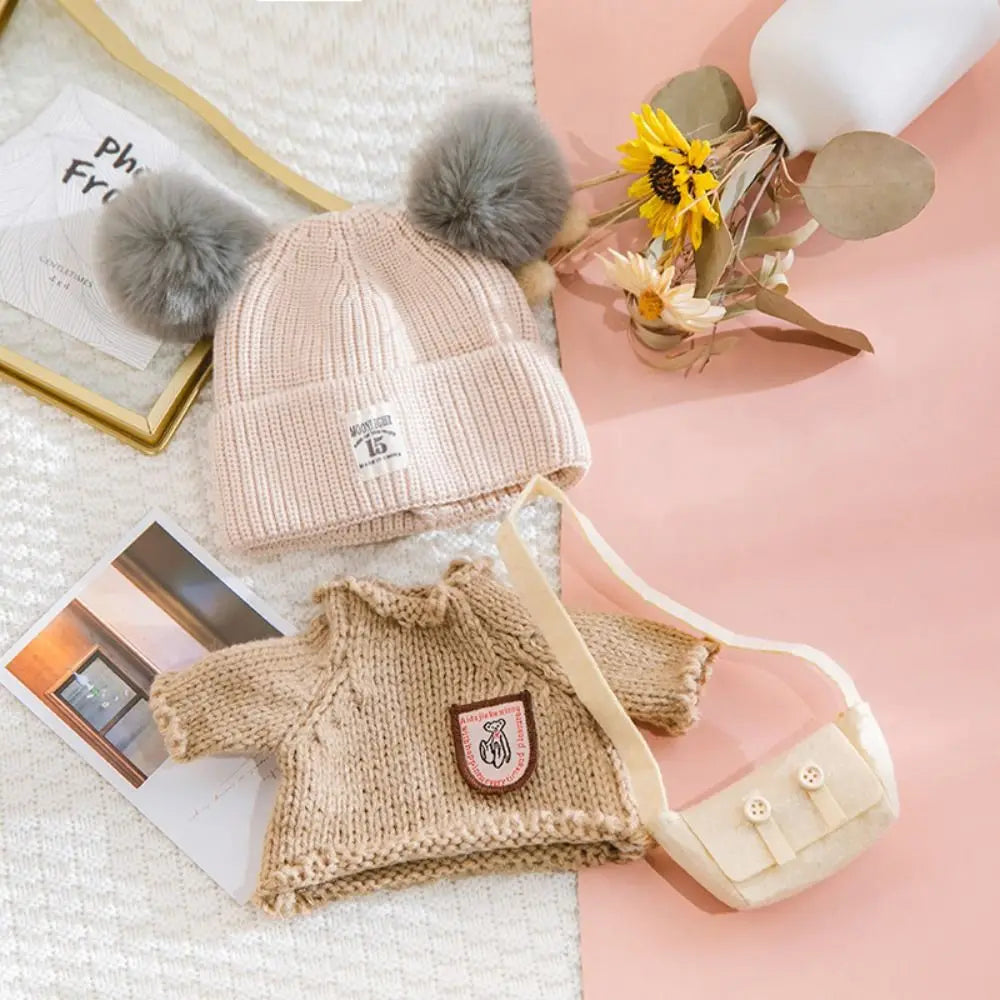 Doll Cloth Accessories LaLafanfan Cafe Clothes Dress Up DIY Clothing Yellow Duck Clothes 30cm Kawaii Plush Clothes Dolls