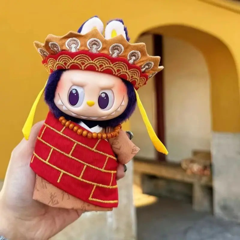 17cm Doll Clothes for Labubu Cosplay Journey to West Character Costumes Tang Monk Porky Pig Monkey King Clothes Doll Accessories