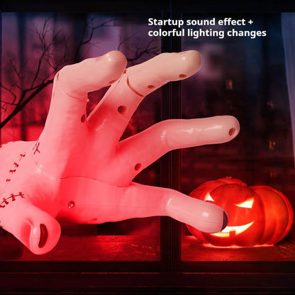 Electric Crawling Hand With Sound and Light Funny Toys Haunted Houses Halloween Decorations Props Gifts