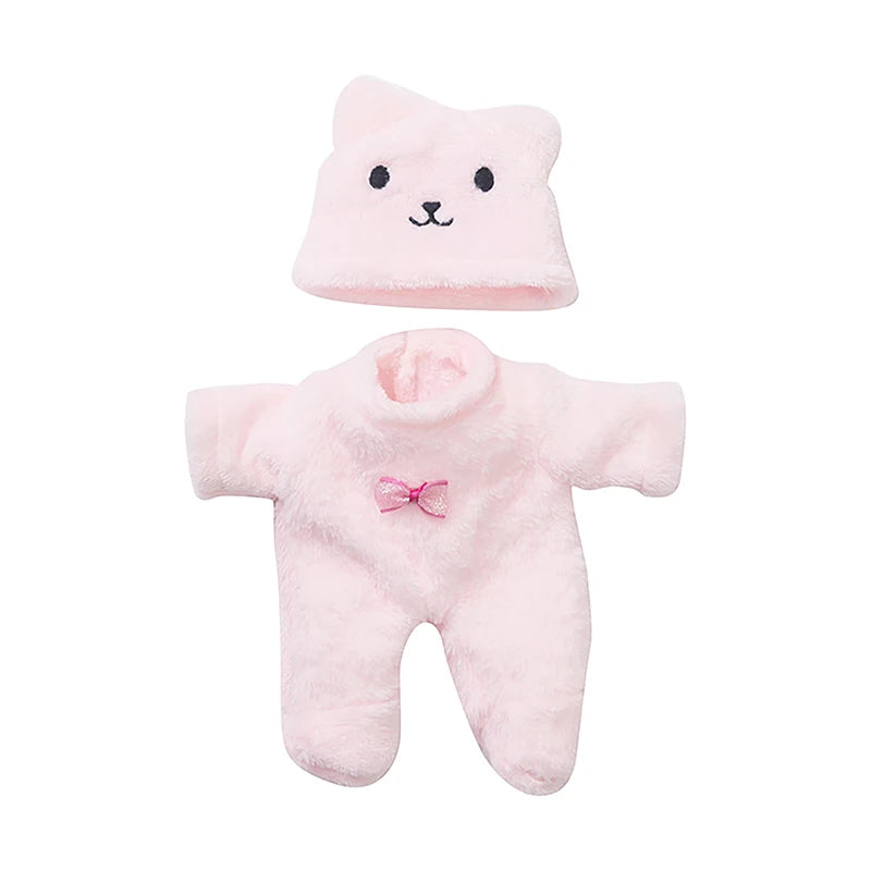Simulated Baby Doll Cute Bear Plush Clothes 20CM Reborn Doll Girl Gift